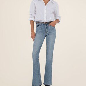 Kut from the Kloth Ana High Rise Flare Size 00 / Donate W/Medium Base Wash NWT